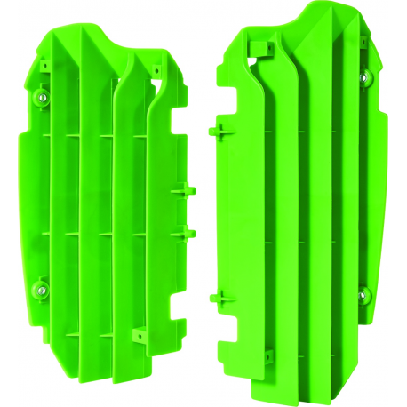POLISPORT PROMOCJA OSŁONY CHŁODNICY (KRATKI - KOMPLET) KAWASAKI KXF250 13-16 KOLOR ZIELONY