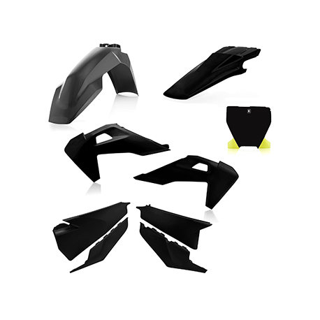 POLISPORT KOMPLET PLASTIKÓW HUSQARNA TC/FC 19 KOLOR CZARNY