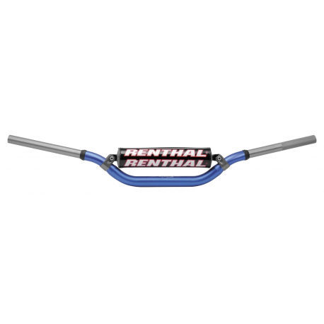 RENTHAL KIEROWNICA 1,1/8 CALA (28,6MM) MX TWINWALL 922 HANDLEBAR BLUE RC HIGH PADDED KOLOR NIEBIESKI Z GĄBKĄ
