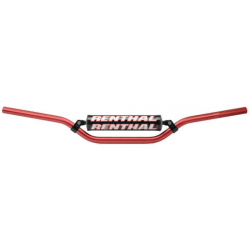 RENTHAL KIEROWNICA 7/8 CALA (22MM) MX HANDLEBAR RED REED / WINDHAM PADDED KOLOR CZERWONY Z GĄBKĄ