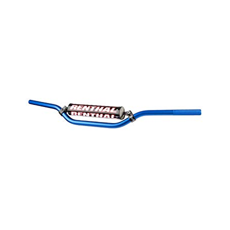 RENTHAL KIEROWNICA 7/8 CALA (22MM) MX HANDLEBAR BLUE RC PADDED KOLOR NIEBIESKI Z GĄBKĄ
