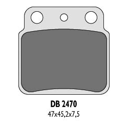 DELTA BRAKING KLOCKI HAMULCOWE KH137 LTZ400 / LTR450 TYŁ - ZASTĘPUJĄ DB2470MX-D ORAZ DB2470QD-D