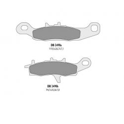 DELTA BRAKING KLOCKI HAMULCOWE KH342 KVF LEWY PRZÓD - ZASTĘPUJĄ DB2490MX-D ORAZ DB2490QD-D