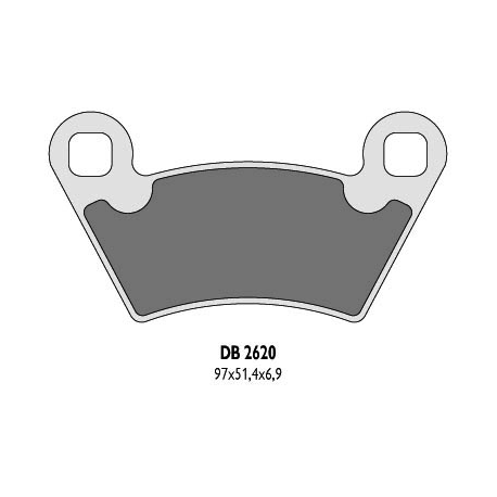 DELTA BRAKING KLOCKI HAMULCOWE KH354 POLARIS - ZASTĘPUJĄ DB2620MX-D ORAZ DB2620QD-D