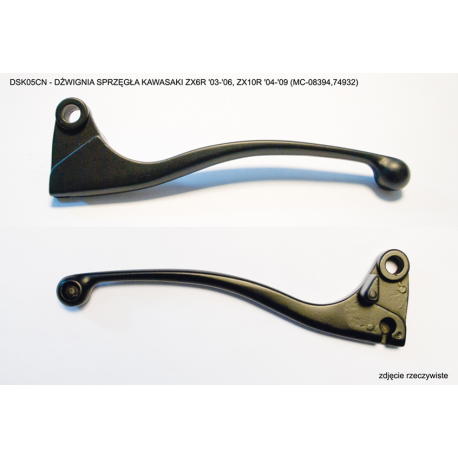 NACHMAN DŹWIGNIA SPRZĘGŁA KAWASAKI ZX6R '03-'06, ZX10R '04-'09 KOLOR CZARNY (MC-08524BK,74932)