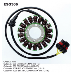 ELECTROSPORT UZWOJENIE ALTERNATORA (STATOR) CAN-AM OUTLANDER 500 (13-15), 650 (12-15), 800/850 (12-16), 1000 (12-16), RENEGADE 8