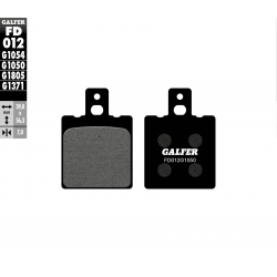 GALFER KLOCKI HAMULCOWE KH47 PÓŁMETALICZNE