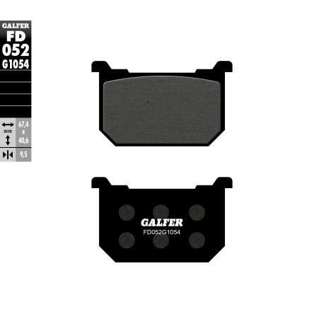 GALFER KLOCKI HAMULCOWE KH68 KAWASAKI Z/GPZ/GT