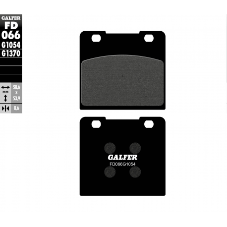 GALFER KLOCKI HAMULCOWE KH103 SUZUKI, PÓŁMETALICZNE, PRZÓD SUZUKI VS600/750/800/1400/1500 INTRUDER