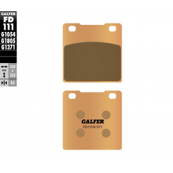 GALFER KLOCKI HAMULCOWE KH63 / KH161 SPIEK METALICZNY (ZŁOTE) STREET