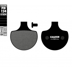 GALFER KLOCKI HAMULCOWE KH94 PRZÓD PÓŁMETALICZNE HARLEY DAVIDSON 1340, SOFTAIL/SPRINGER 1450