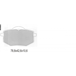 GALFER KLOCKI HAMULCOWE KH136 PÓŁMETALICZNE (OFERTA SPECJALNA) WYCOFANE Z OFERTY