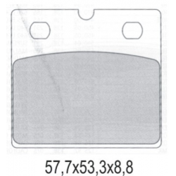 GALFER KLOCKI HAMULCOWE KH171 PÓŁMETALICZNE BMW K75/100, R80/100 PRZÓD (OFERTA SPECJALNA) WYCOFANE Z OFERTY