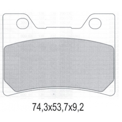 GALFER KLOCKI HAMULCOWE KH182 SPIEK METALICZNY (ZŁOTE) STREET