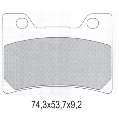 GALFER KLOCKI HAMULCOWE KH182 SPIEK METALICZNY (ZŁOTE) STREET