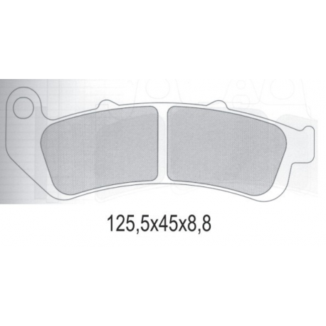 GALFER KLOCKI HAMULCOWE KH189 PÓŁMETALICZNE HONDA CBR 1000F DUAL (93-99) (OFERTA SPECJALNA) WYCOFANE Z OFERTY