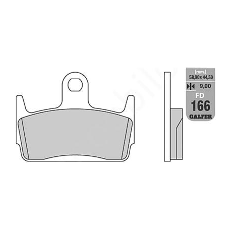 GALFER KLOCKI HAMULCOWE KH234 PÓŁMETALICZNE (OFERTA SPECJALNA)