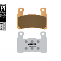 GALFER KLOCKI HAMULCOWE KH265 / KH296 SPIEK METALICZNY (ZŁOTE) SPORT