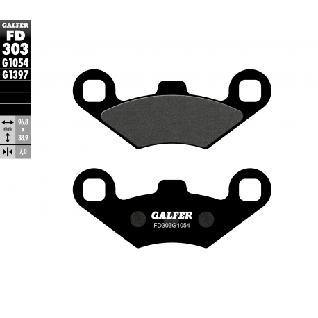 GALFER KLOCKI HAMULCOWE KH159 POLARIS