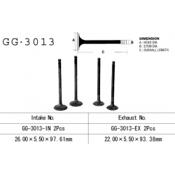 VESRAH ZAWÓR WYDECHOWY SUZUKI GZ 250 99-10, GN 250, DR 250, LT 300 E '87-89' (OEM: 12912-38200,12911-38201) (1SZT.)