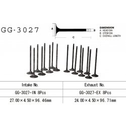 VESRAH ZAWÓR WYDECHOWY SUZUKI GSXR 750W '93-95' (OEM: 12912-17E00,12912-17E00) (1SZT.)