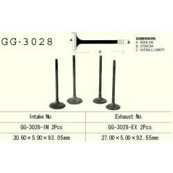 VESRAH ZAWÓR WYDECHOWY SUZUKI DR 350 '90-'99, LTA 400 EIGER '02-'09 (2 NA POJAZD) AN 400, LTA 500 (OEM: 12912-01D00) (1SZT.)